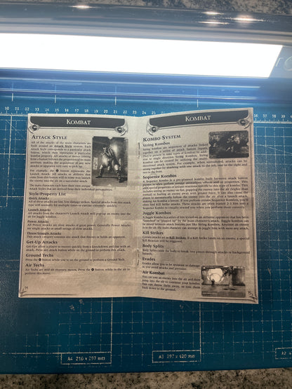 Mortal Kombat Shaolin Monks PS2 Custom Manual