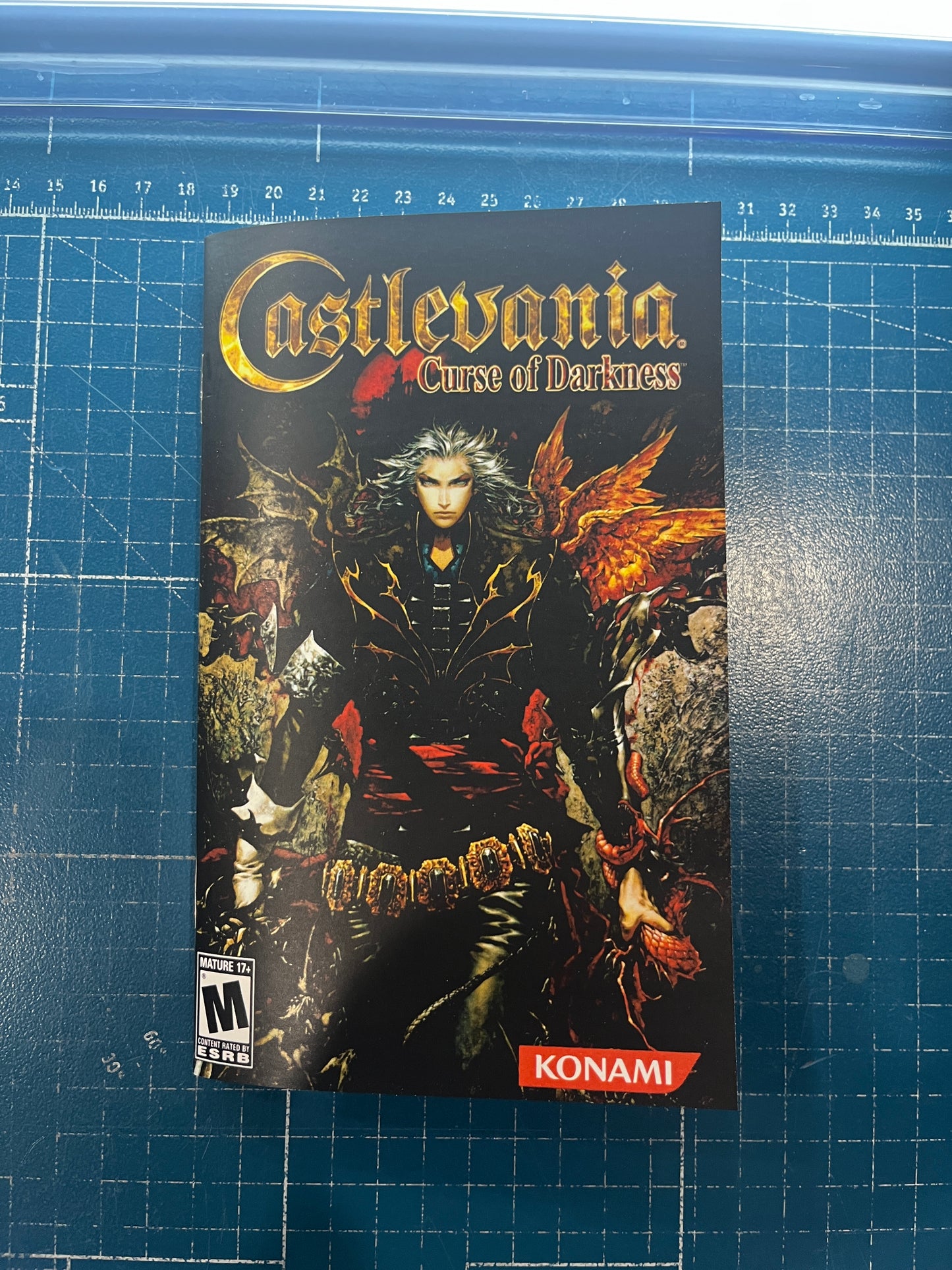 Castlevania Curse of Darkness PS2 Custom Manual
