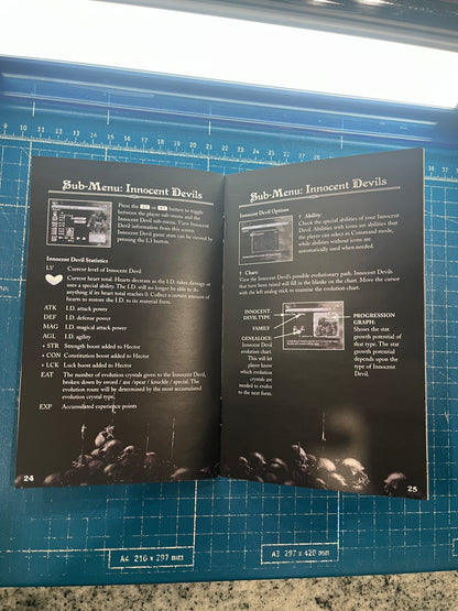 Castlevania Curse of Darkness PS2 Custom Manual
