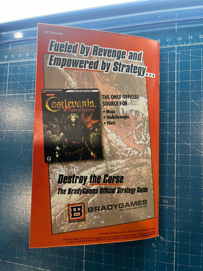 Castlevania Curse of Darkness PS2 Custom Manual