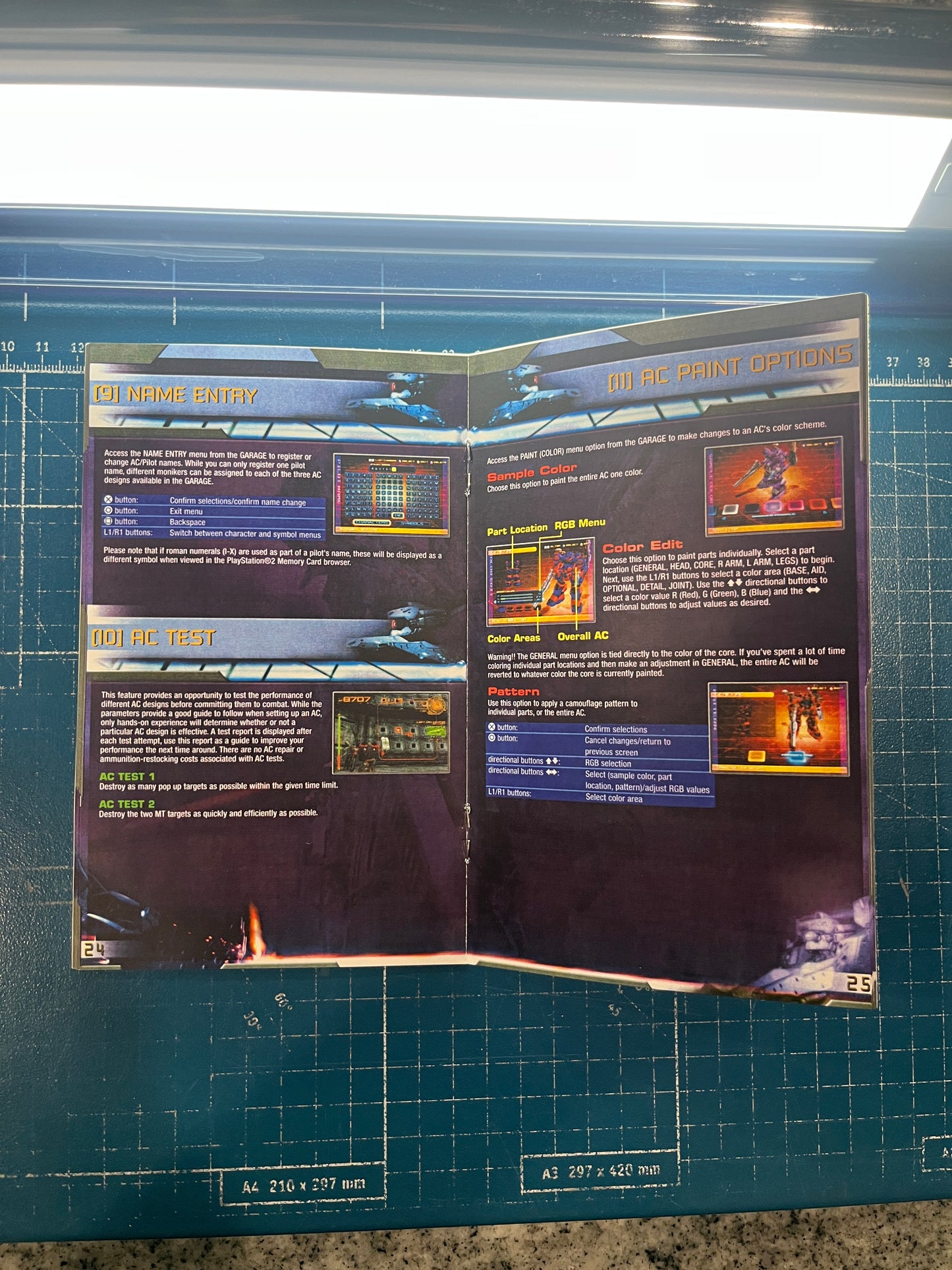 Armored Core Silent Line PS2 Custom Manual