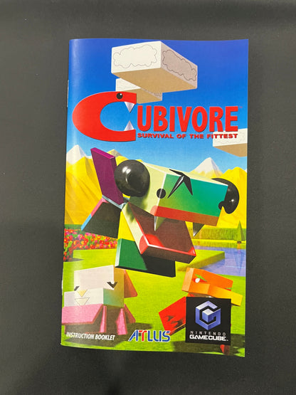 Cubivore GameCube custom manual