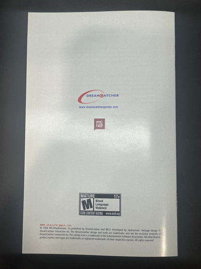 Obscure Cover Art + Manual + PS2 Style Case