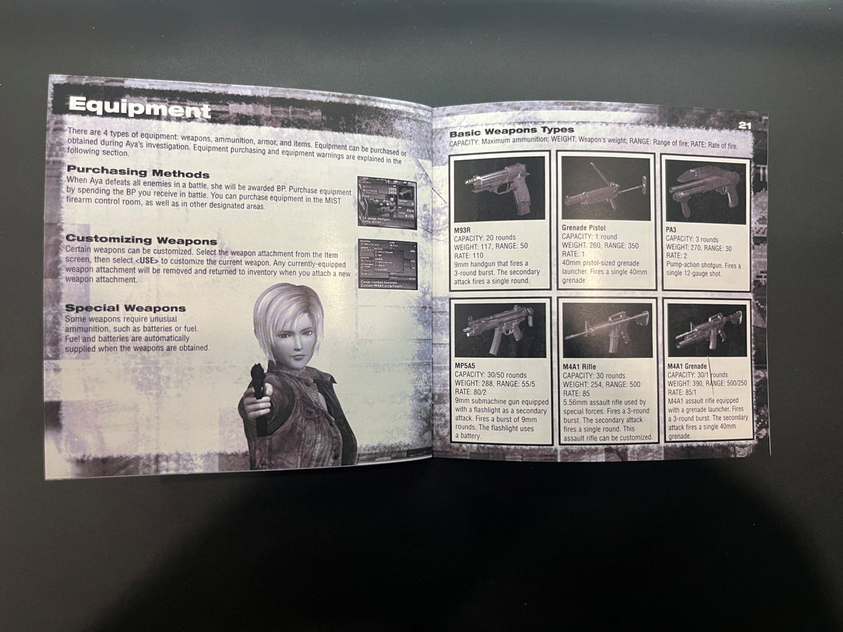 Parasite Eve 2 PS1 Manual
