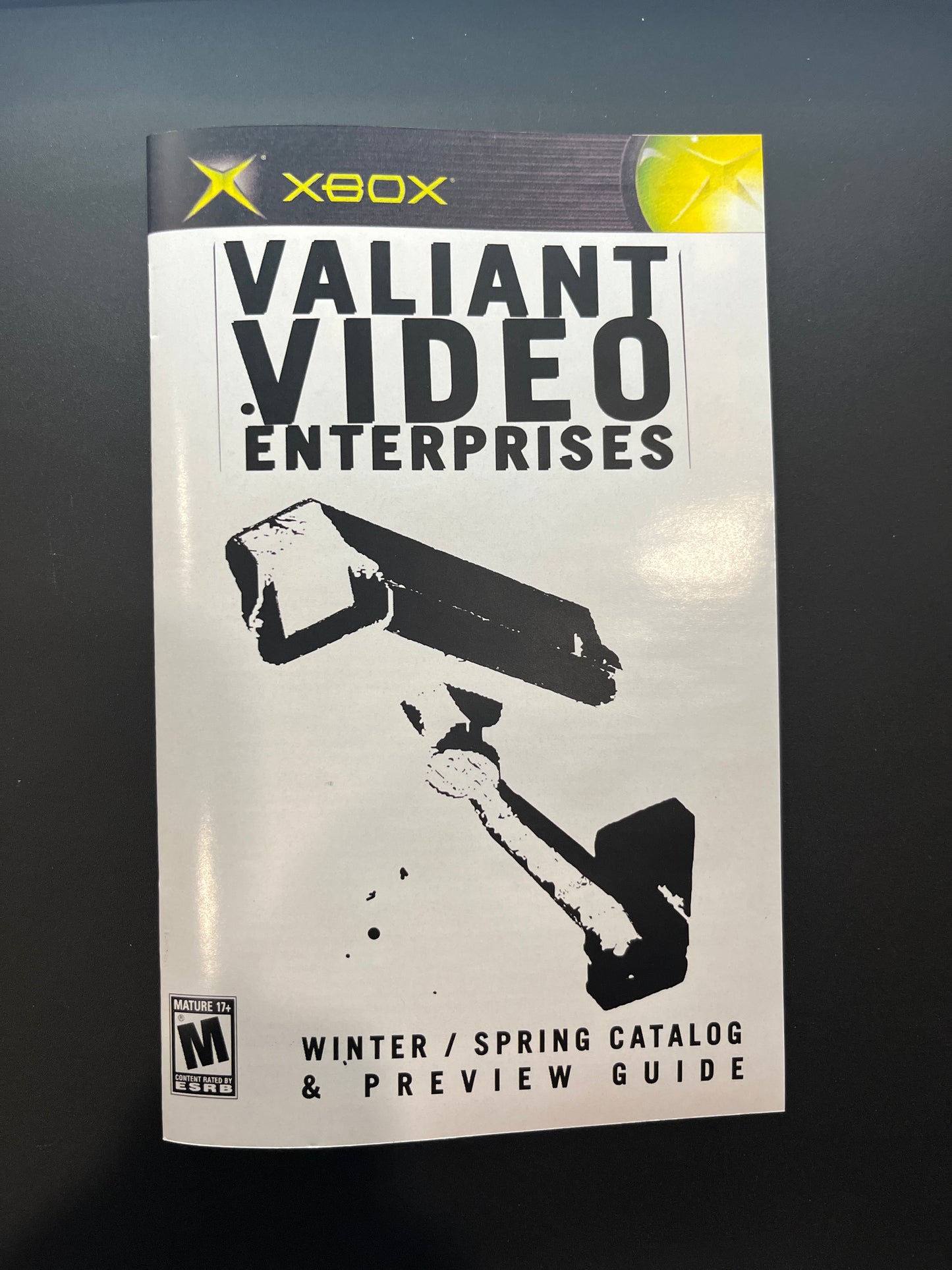 Manhunt Xbox Custom Manual