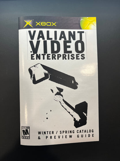 Manhunt Xbox Custom Manual