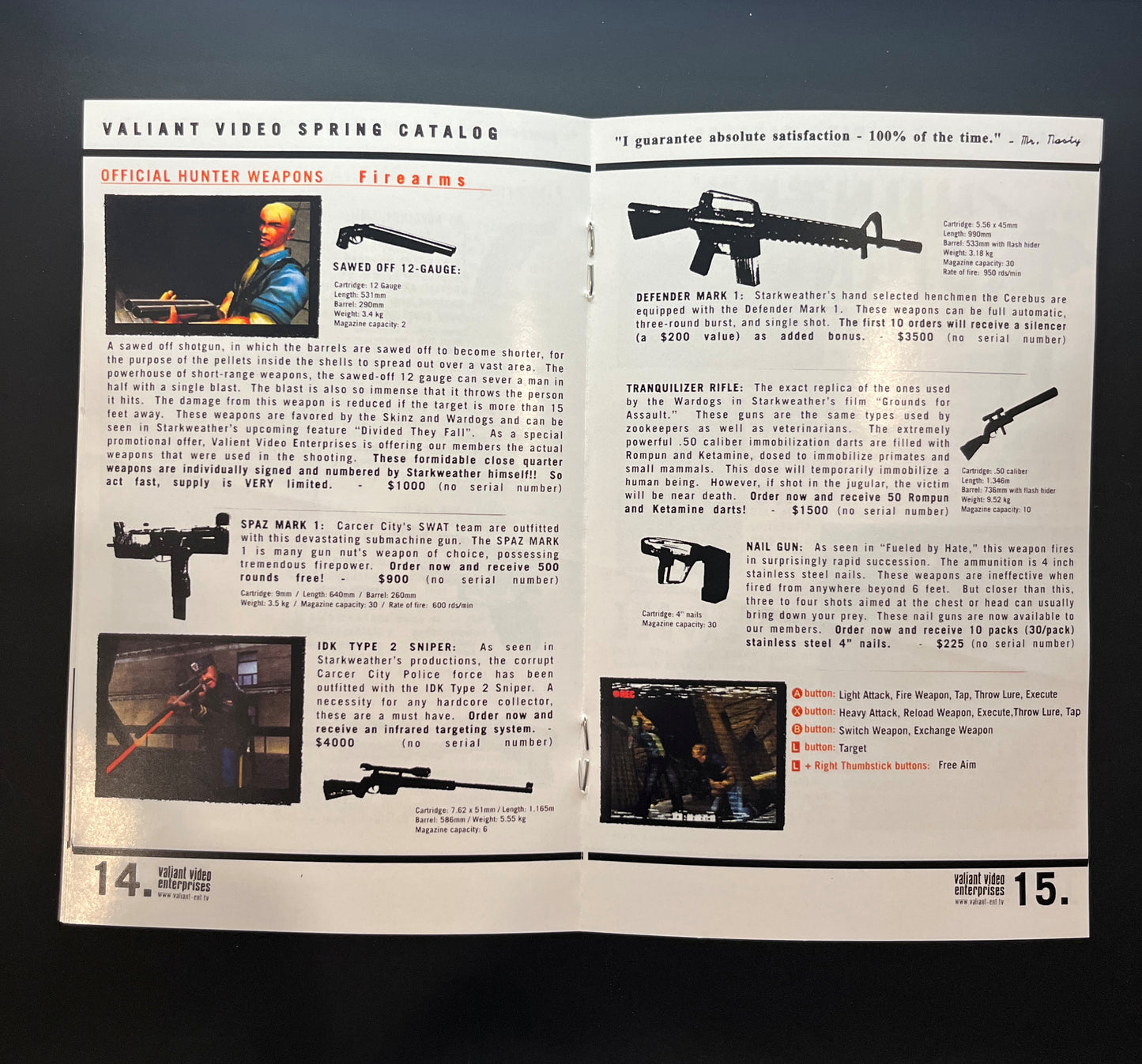 Manhunt Xbox Custom Manual