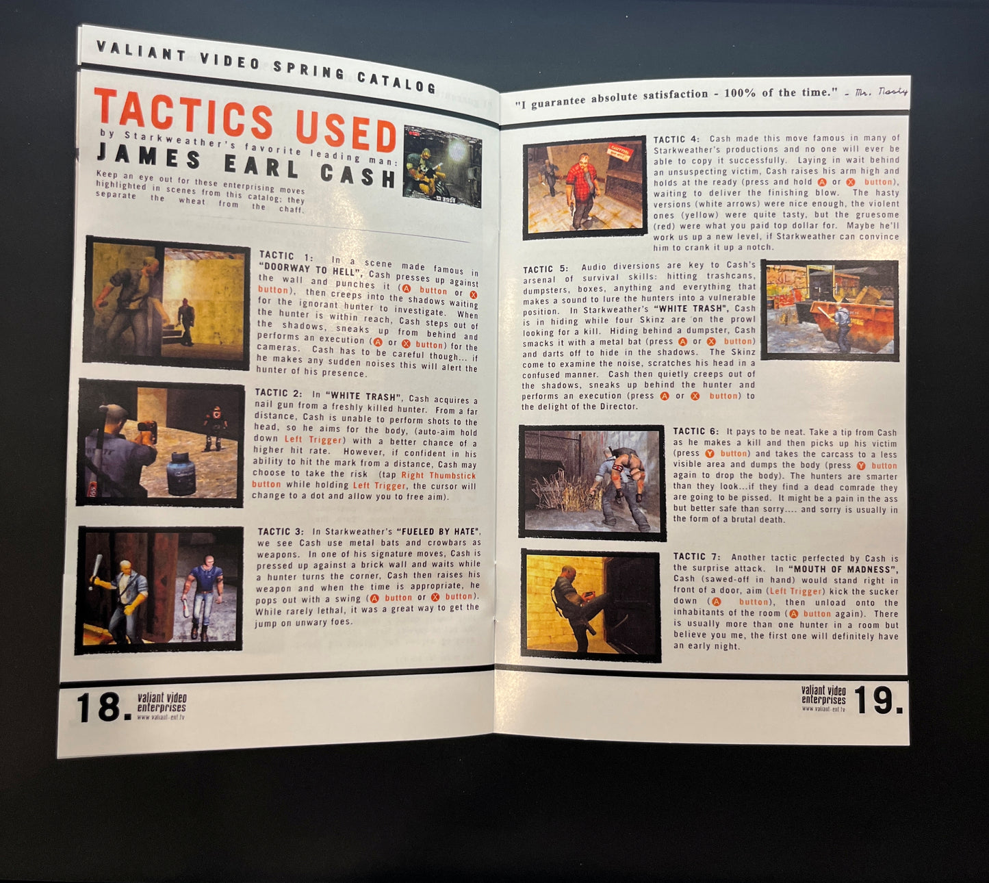Manhunt Xbox Custom Manual