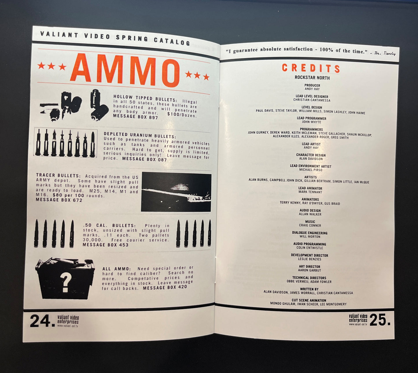 Manhunt Xbox Custom Manual