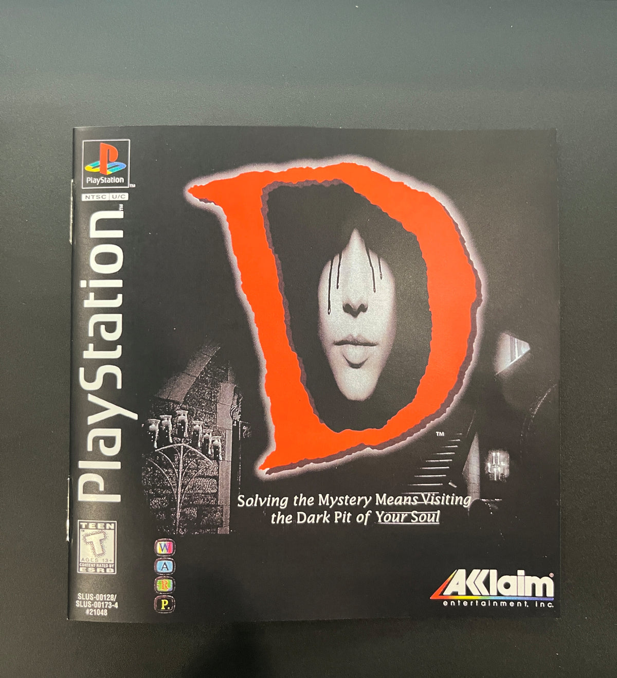 D Jewel Case PS1 Manual