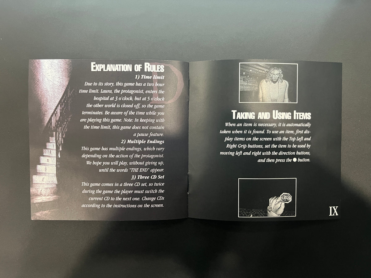 D Jewel Case PS1 Manual