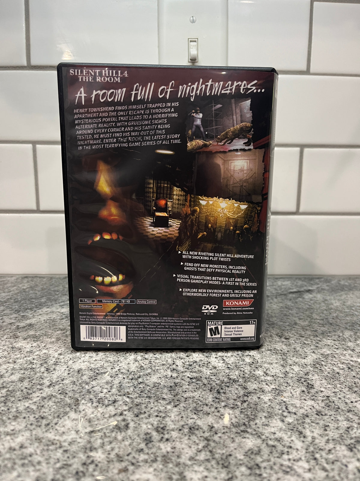 Silent Hill 4 The Room PS2 Cover art - NO CASE