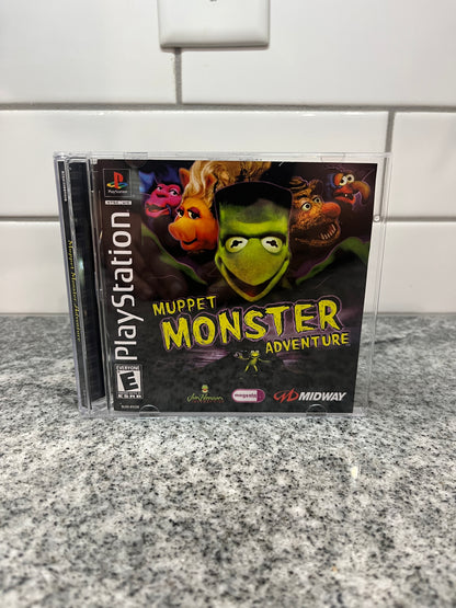 Muppet Monster Adventure PS1 Replacement Manual + Back Cover Insert + Case
