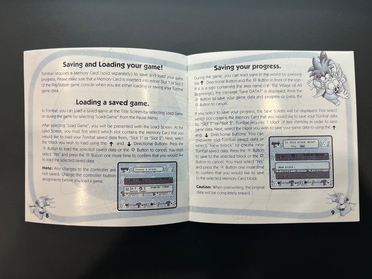 Tomba PS1 Manual