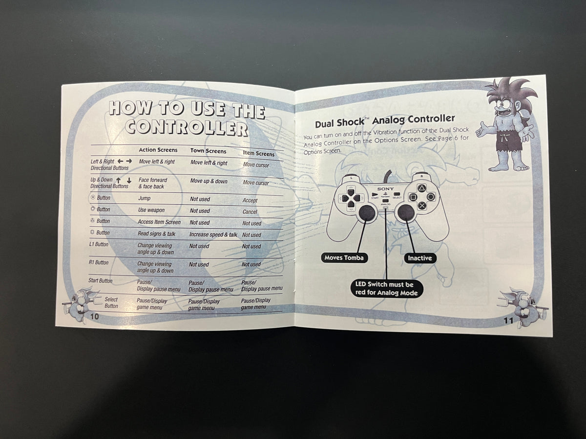Tomba PS1 Manual