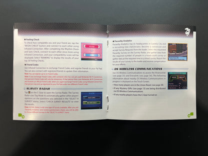 Pokémon Black Nintendo DS manual