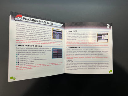 Pokémon Black Nintendo DS manual