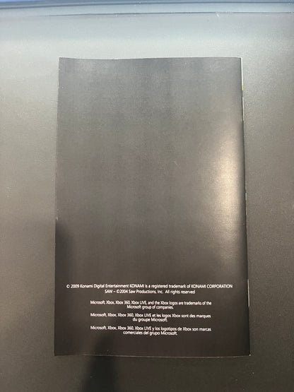 Saw 1 Xbox 360 Manual