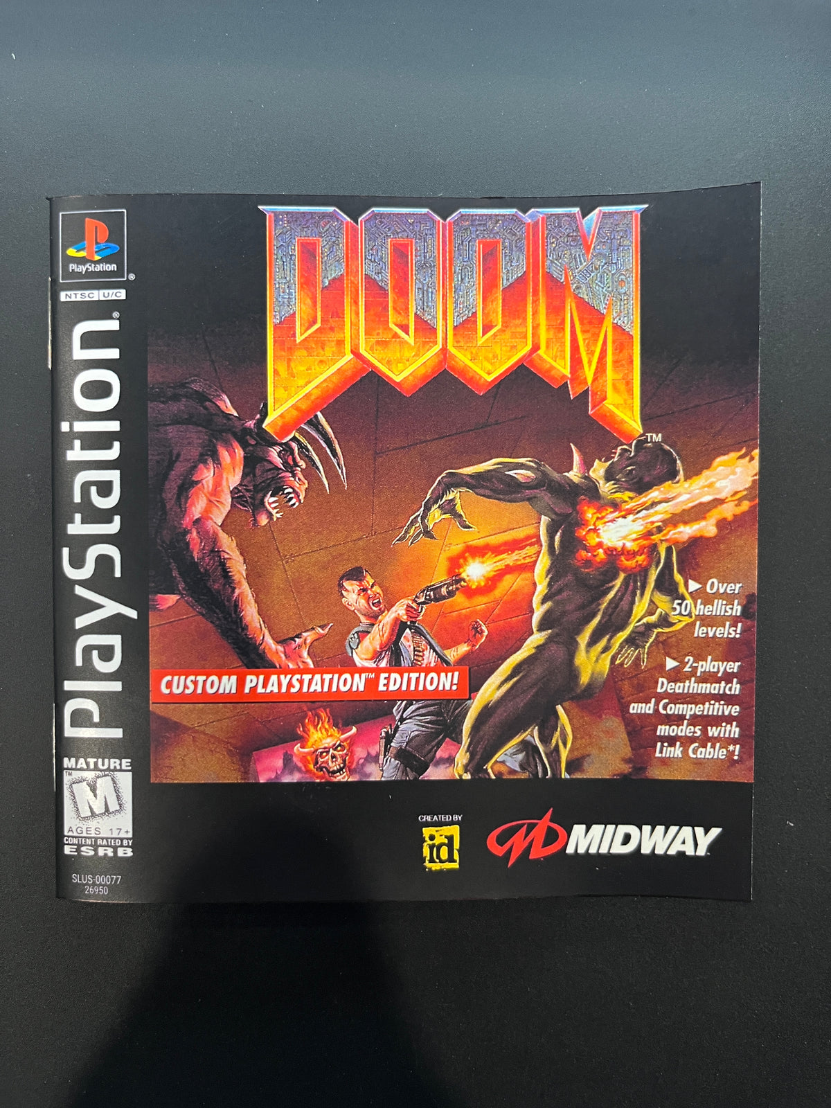 Doom Black Label Jewel Case version PS1 Manual