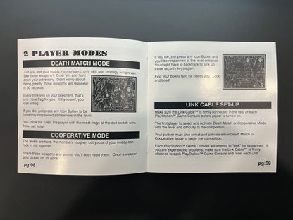 Doom Black Label Jewel Case version PS1 Manual