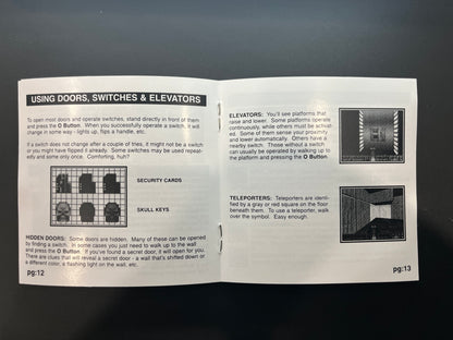 Doom Black Label Jewel Case version PS1 Manual