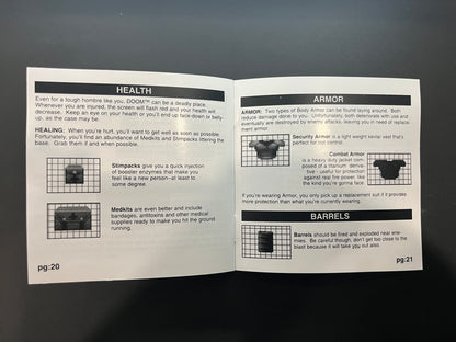 Doom Black Label Jewel Case version PS1 Manual