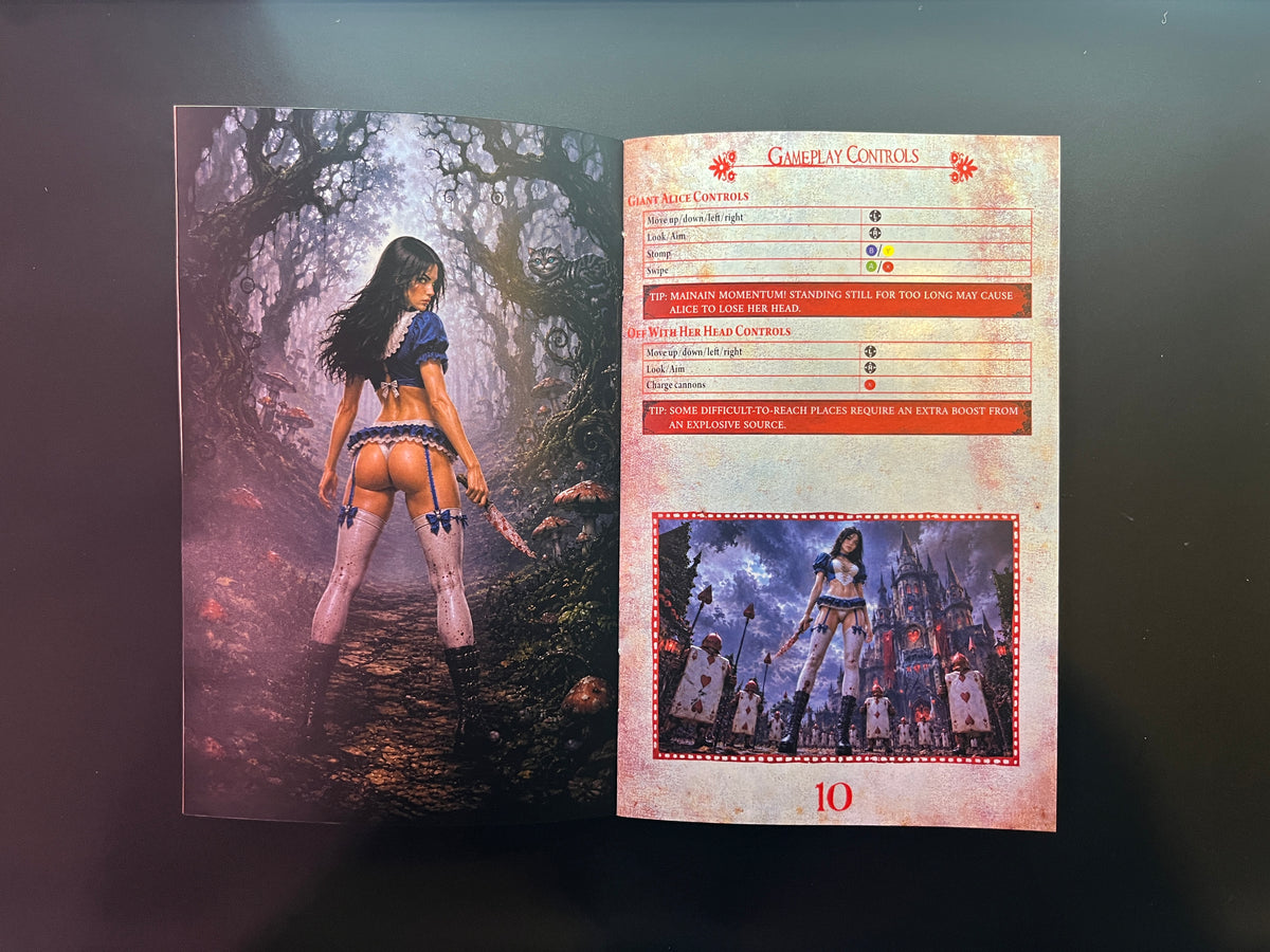 Alice Madness Returns Bikini Xbox 360 Custom Manual
