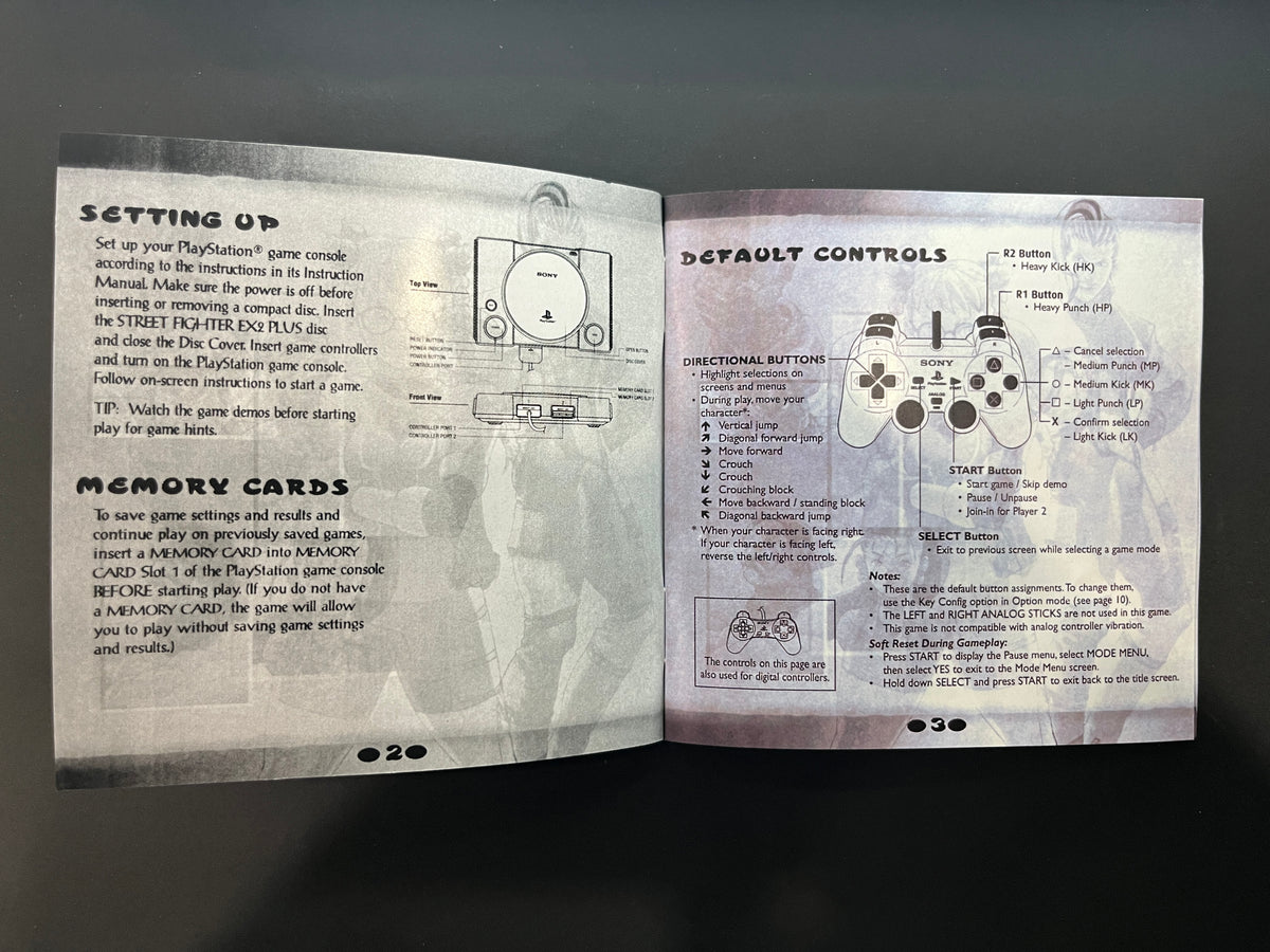 Street Fighter EX 2 Plus PS1 Manual