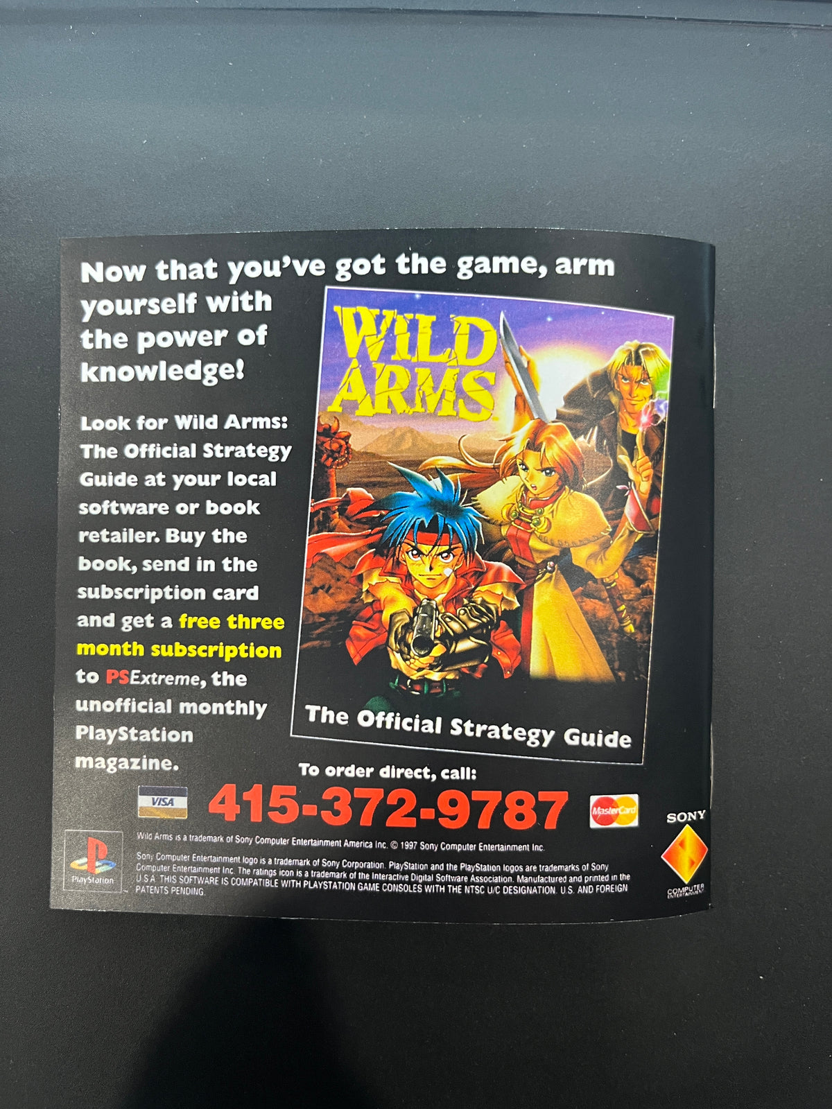 Wild Arms PS1 Manual