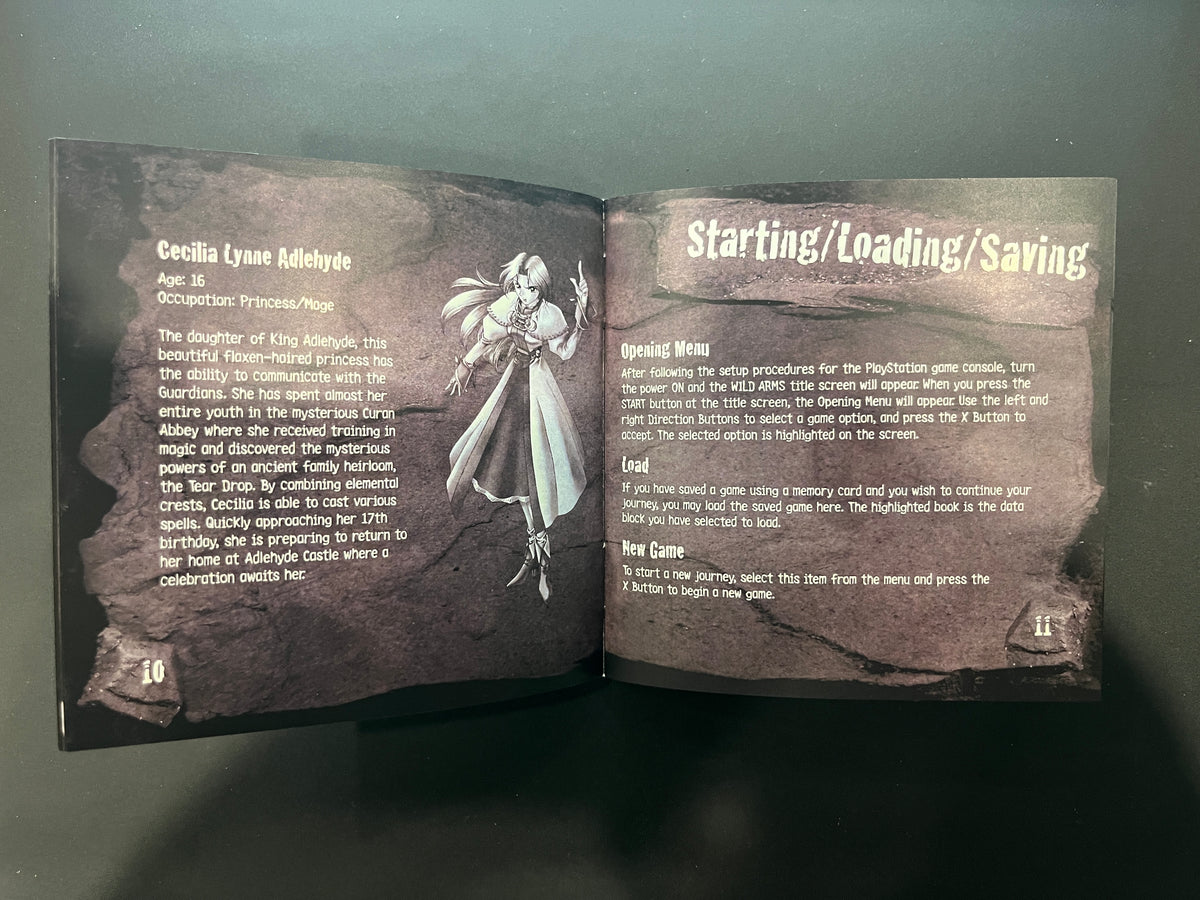 Wild Arms PS1 Manual