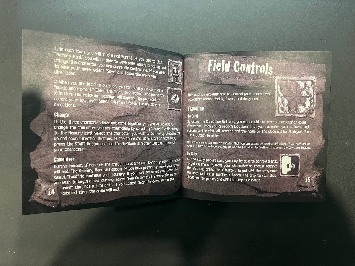Wild Arms PS1 Manual