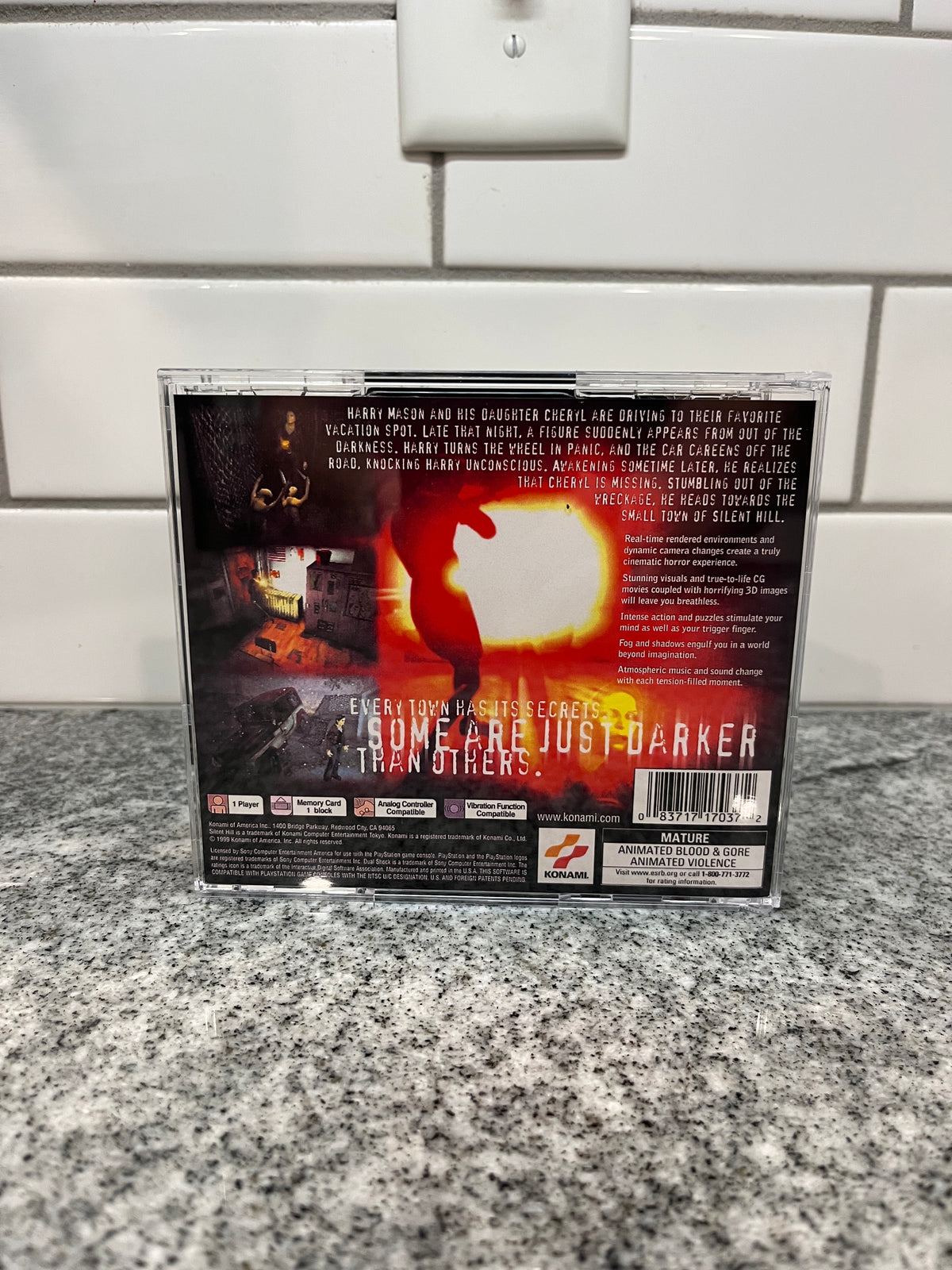 Silent Hill PS1 Replacement Manual + Back Cover Insert + Case