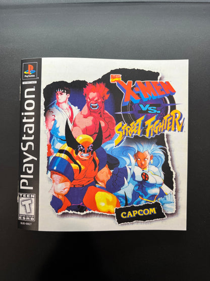 X-men vs Street Fighter PS1 Manual