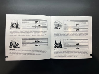 X-men vs Street Fighter PS1 Manual