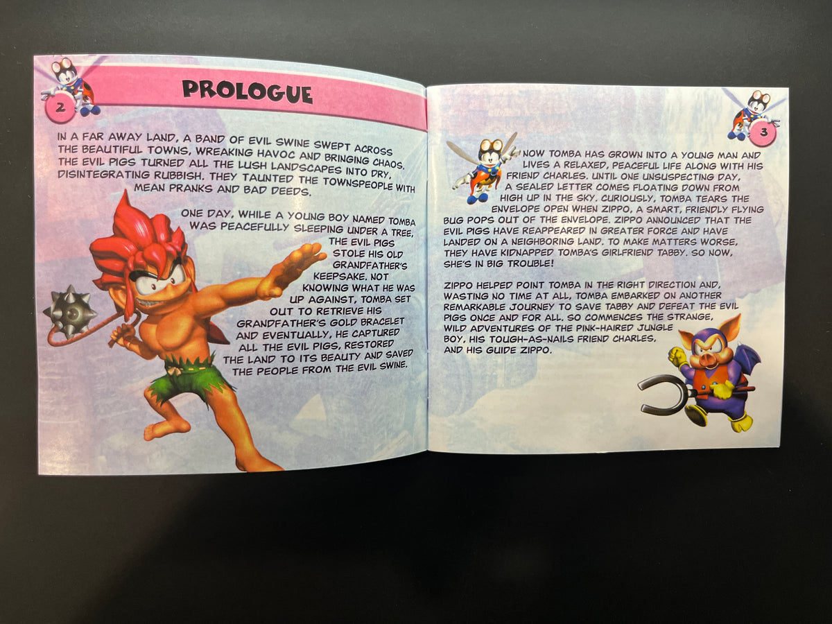 Tomba 2 The Evil Swine Return PS1 Manual