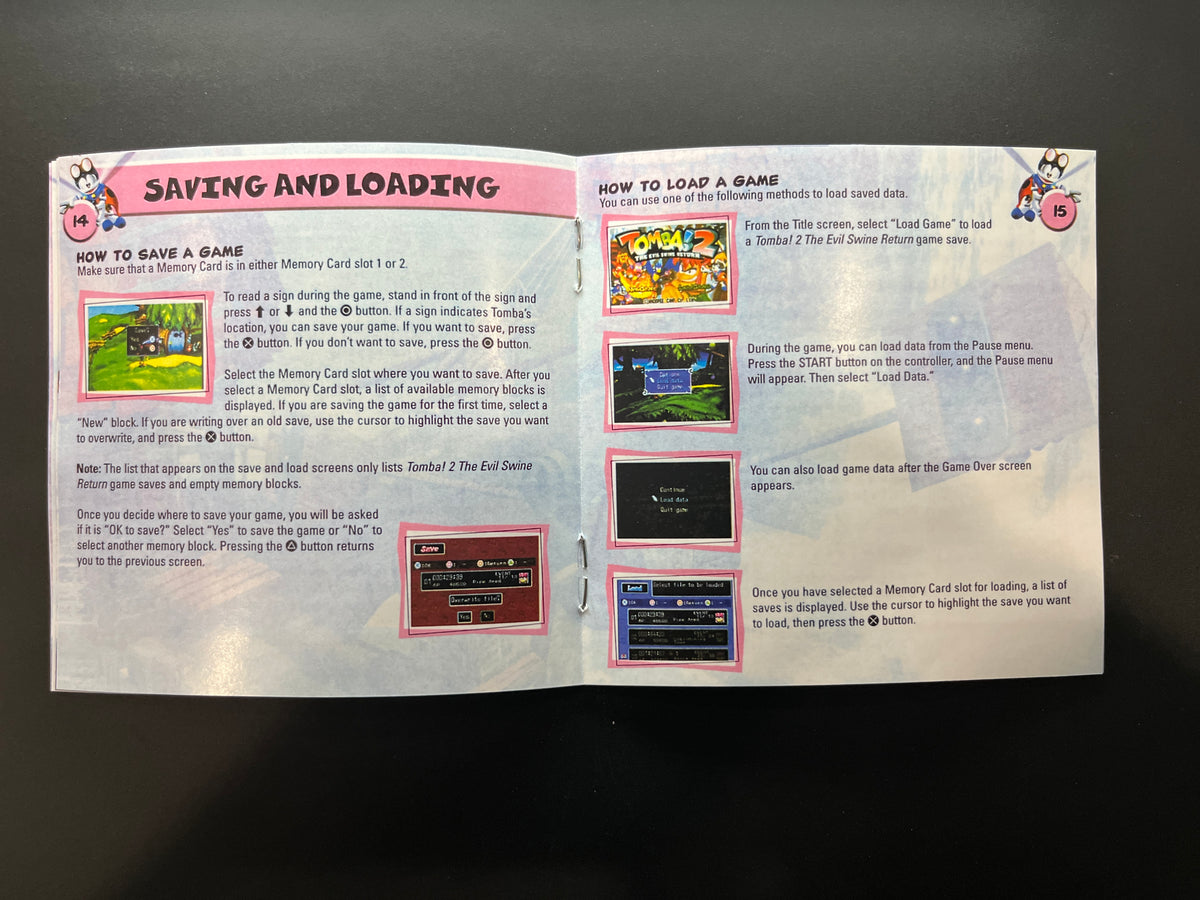 Tomba 2 The Evil Swine Return PS1 Manual