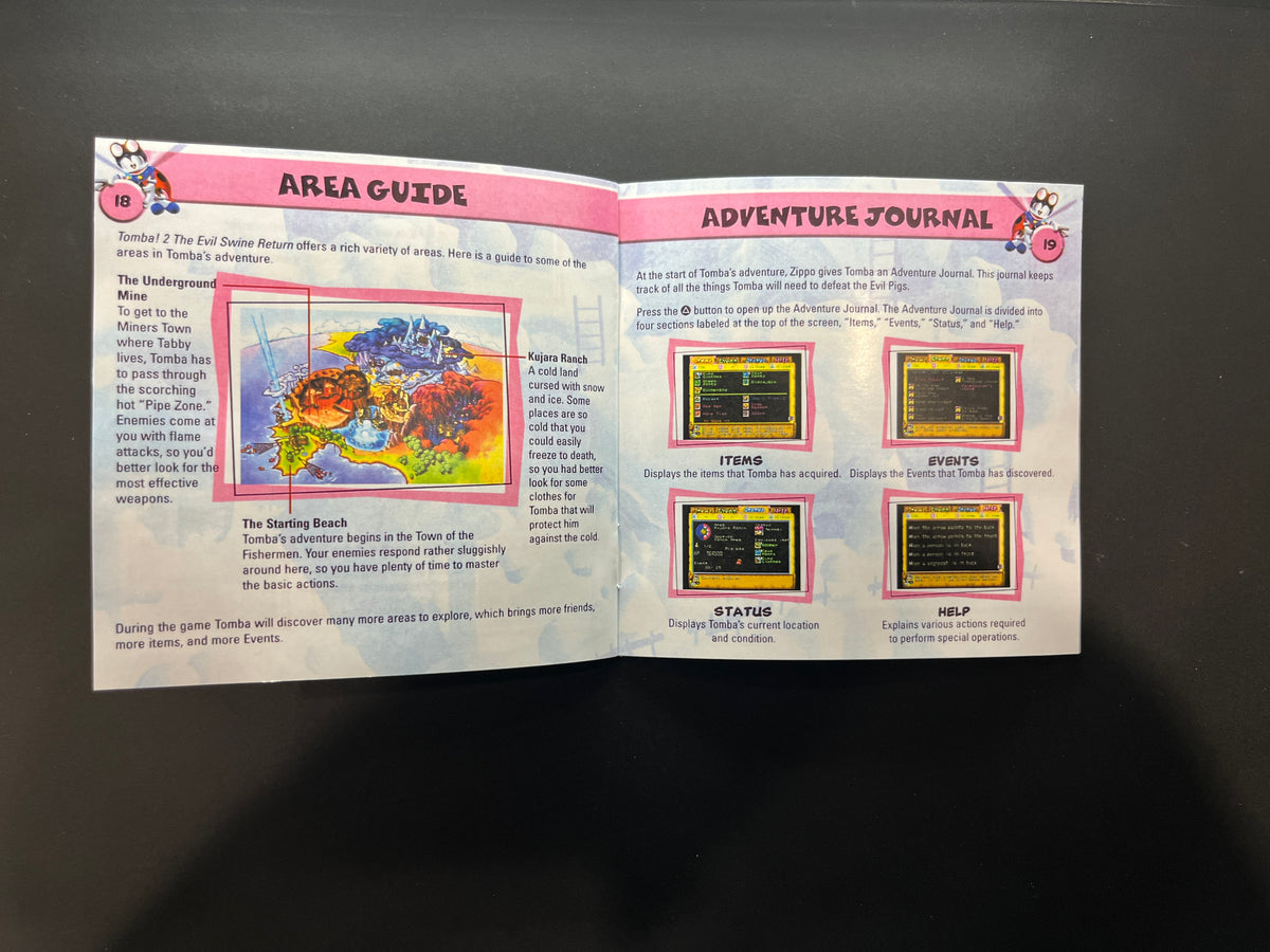 Tomba 2 The Evil Swine Return PS1 Manual