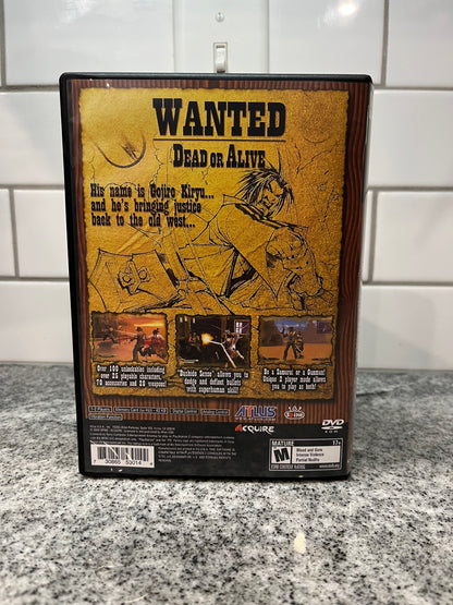 Samurai Western Cover Art + Manual + PS2 Style Case