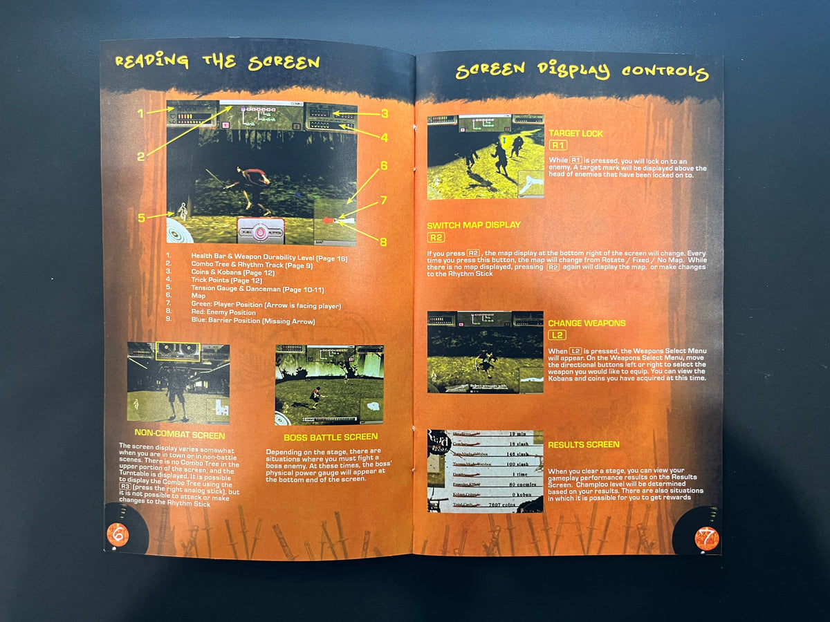 Samurai Champloo PS2 Manual