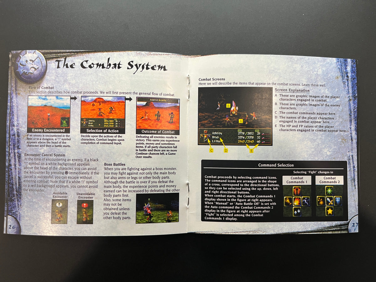 Wild Arms 2 PS1 Manual