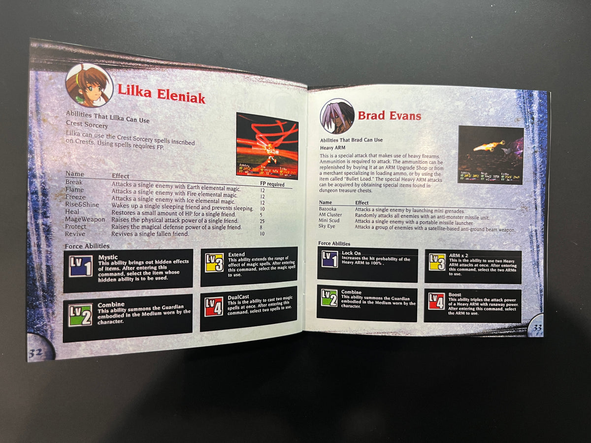 Wild Arms 2 PS1 Manual
