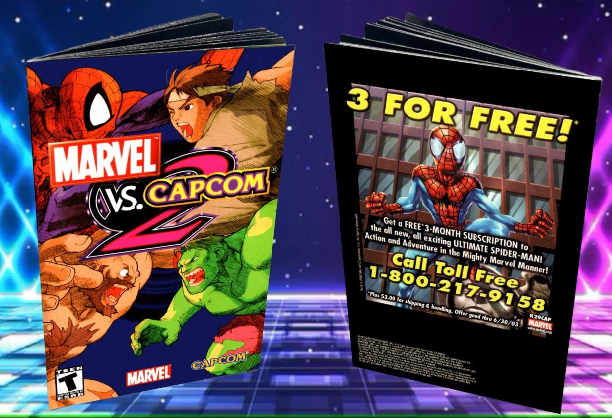 Marvel vs Capcom 2 PS2 Custom Manual