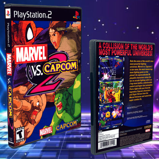 Marvel vs Capcom 2 PS2 Custom Cover art