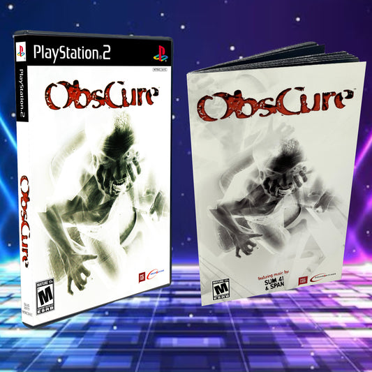 Obscure Cover Art + Manual + PS2 Style Case