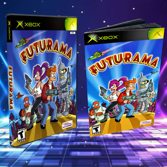 Futurama Cover Art + Manual for Xbox