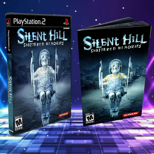 Silent Hill Shattered Memories Cover Art + Manual + PS2 Style Case