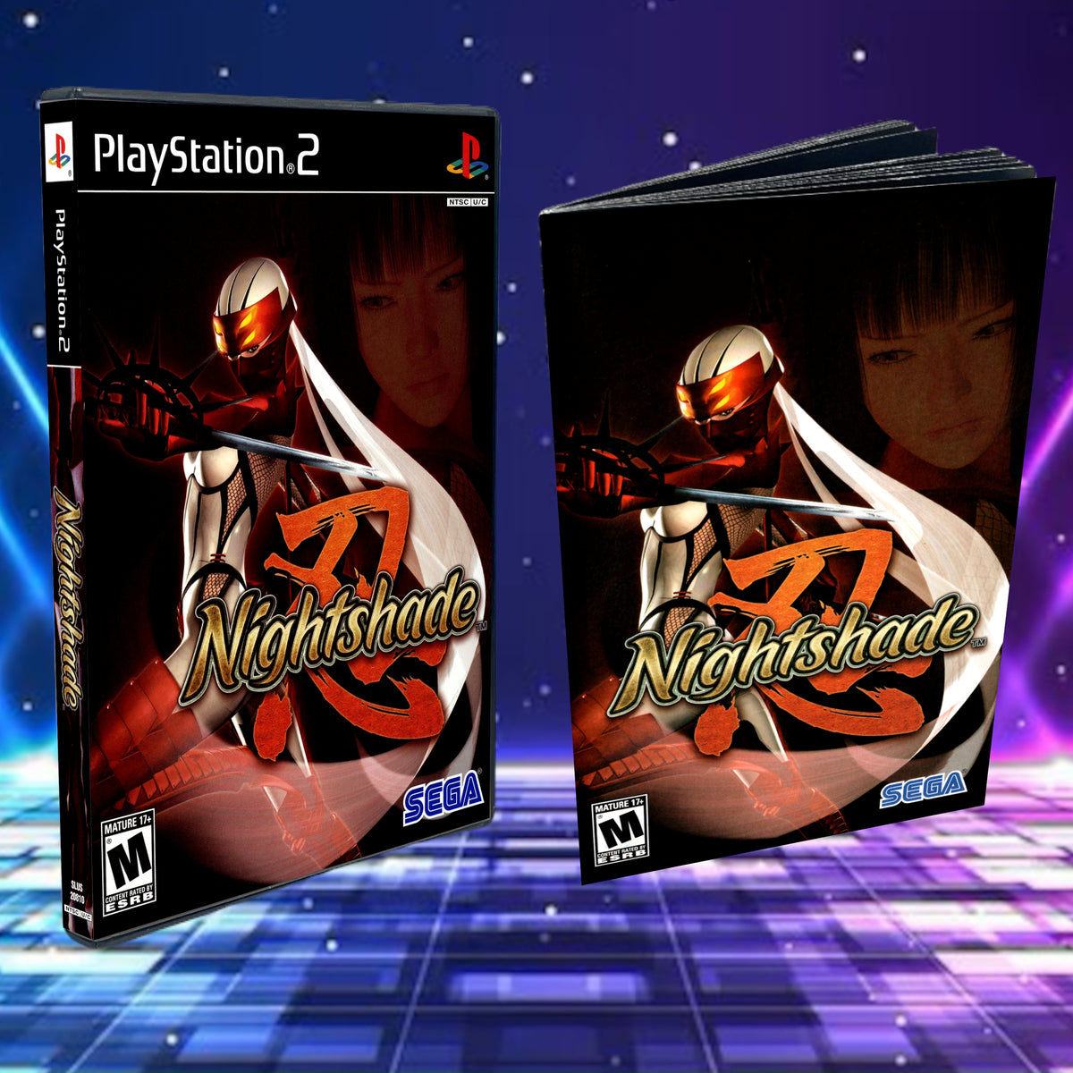 Nightshade Cover Art + Manual + PS2 Style Case