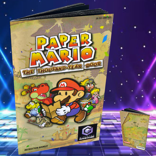 Paper Mario The Thousand-Year Door GameCube custom manual