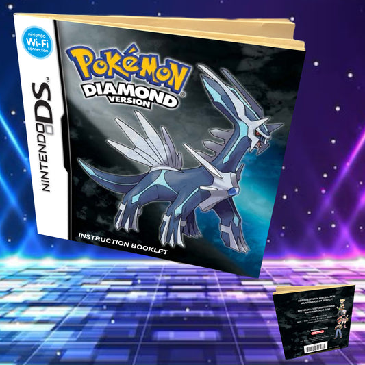 Pokemon Diamond Nintendo DS replacement manual