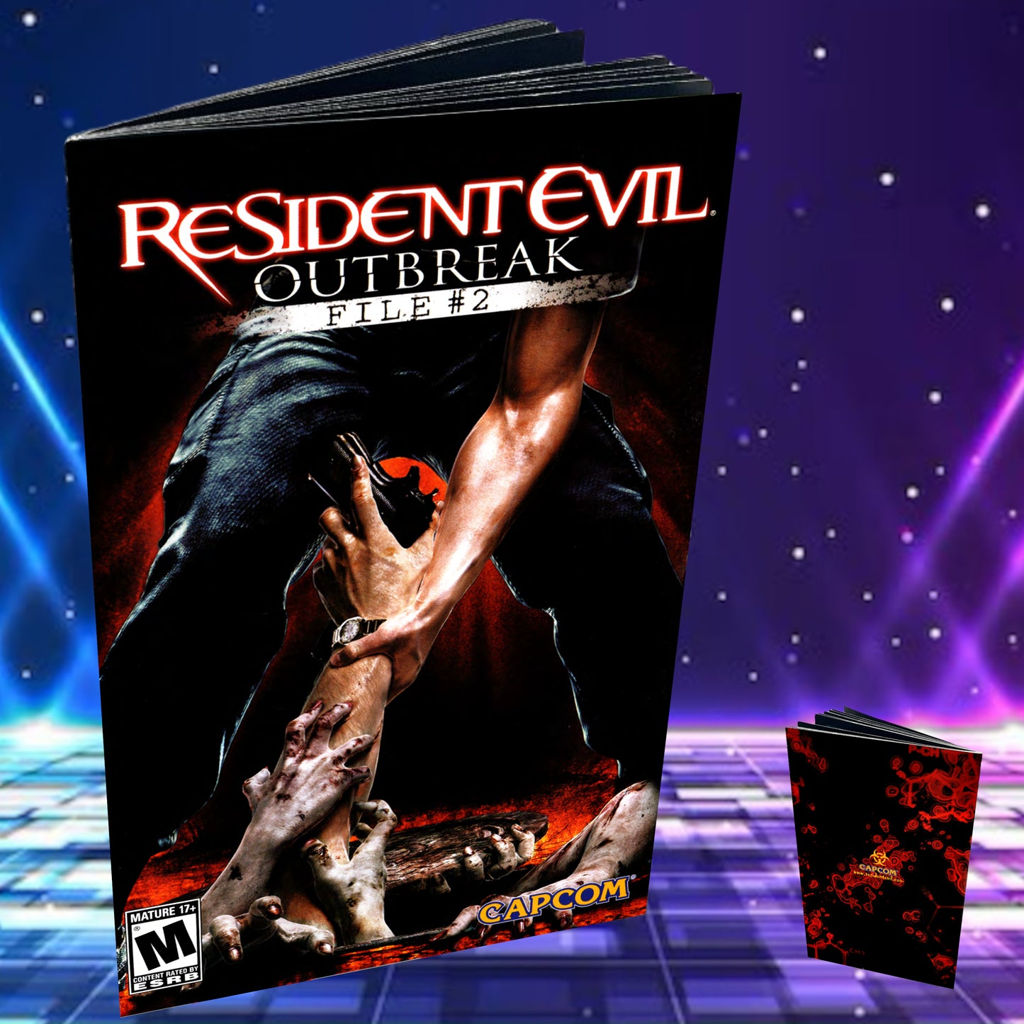 Resident Evil Outbreak file#2 PS2 Custom Manual